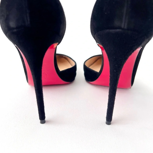 CHRISTIAN LOUBOUTIN | Iriza 100 Black Veau Velours Pointed Pump EU 38.5 US 8.5 - Picture 13 of 16